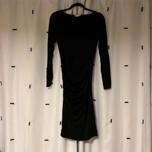 Ingrid and Isabel Black Long Sleeve Maternity dress